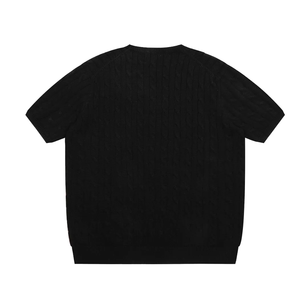 🅿️170 "Top quality" Style number: DS052# (not off the shelves all year round) [Ralph Lauren men's round neck solid color pony embroidered logo knitted short sleeves] ✅Ralph Lauren classic basic versatile men's knitted short sleeves for all seasons ✅Main supply platform live broadcast Wholesale entities Replenish when out of stock Not off the shelves ✅ZP quality 1:1 version Scan the code to enter the GF website Counter quality ✅Detailed quality The only one in Guangzhou Imported high-quality cotton yarn, focusing on high-end, cost-effective, good quality needless to say ✅The version is restored to the original order, the maximum size can be worn up to 200 pounds, loose, comfortable and stress-free ✅The upper body is simple and easy to match, a must-have for men ootd. Good-looking clothes are never picky. A must-have recommendation for men's wardrobe. Size: S-XL Color: Black White Gray Khaki Navy Blue Gentleman Lake Blue